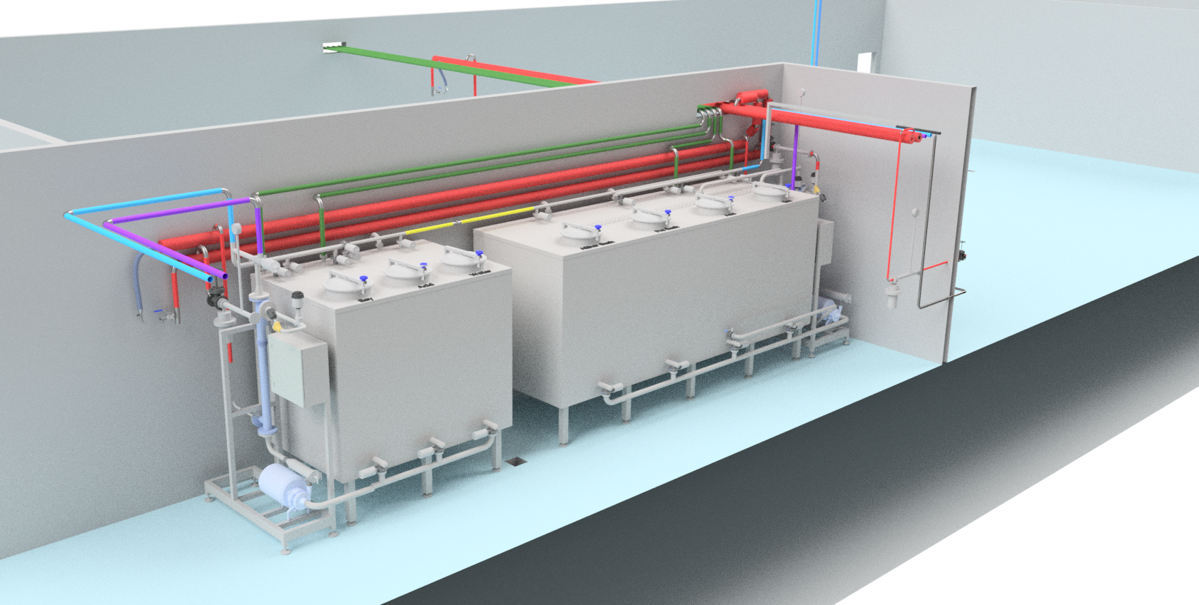 Van den Heuvel Dairy and Food Equipment C.I.P. unit